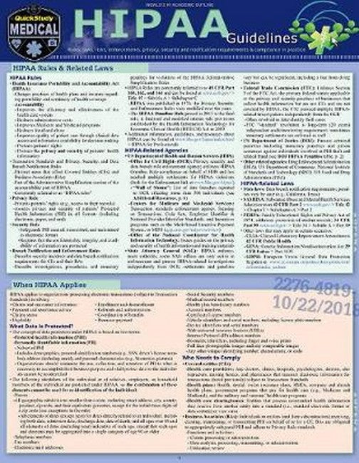 HIPAA Guidelines