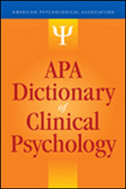 APA Dictionary of Clinical Psychology