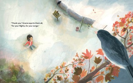 Gracie Feeds the Birds