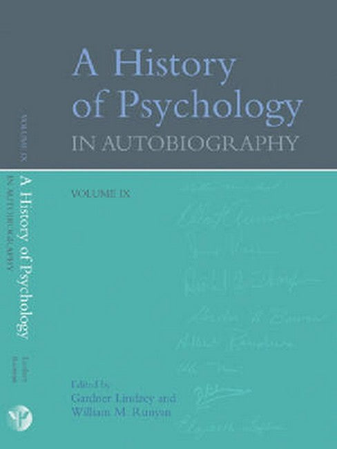 A History of Psychology in Autobiography v. IX