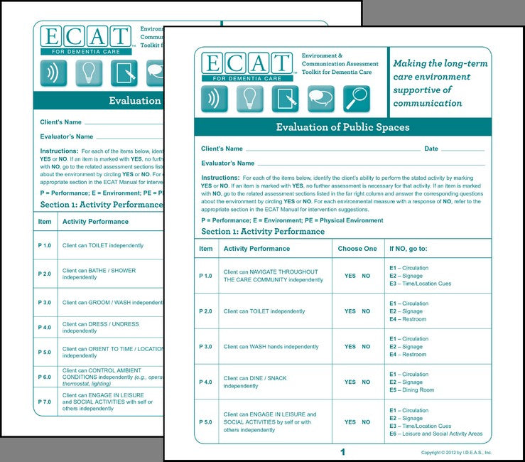 ECAT Assessment Forms Pack (15 forms)