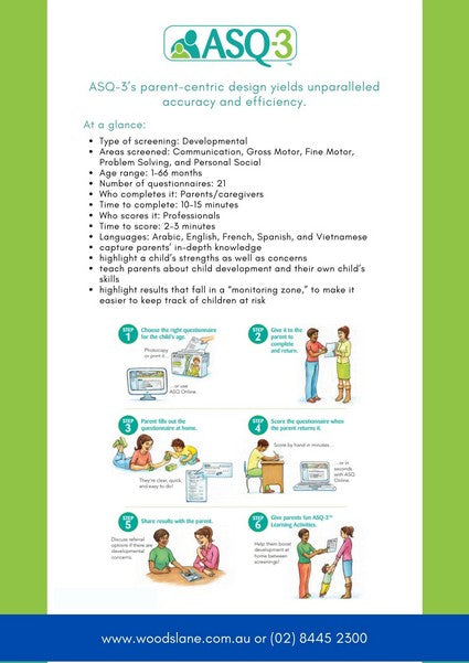 Ages & Stages Questionnaires (ASQ3) Questionnaires (Chinese)